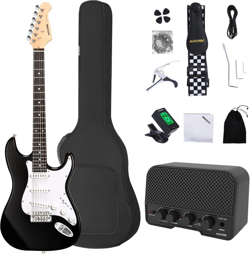 AODSK Electric Guitar Beginner Kit Review